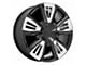 PR212 Gloss Black with Chrome Accents 6-Lug Wheel; 22x9; 28mm Offset (23-25 Canyon)