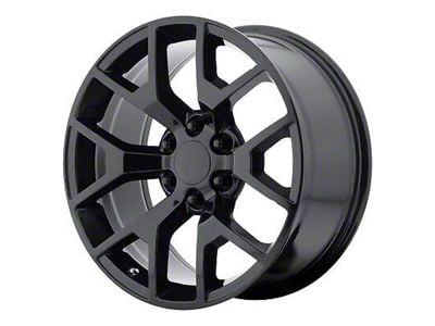 PR169 Gloss Black 6-Lug Wheel; 22x9; 28mm Offset (23-24 Colorado)