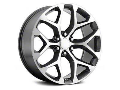 PR176 Gunmetal Machined 6-Lug Wheel; 20x9; 24mm Offset (23-25 Colorado)