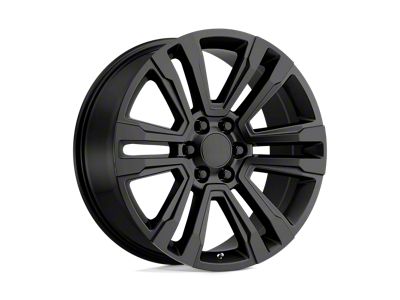 PR182 Satin Black 6-Lug Wheel; 24x10; 31mm Offset (23-25 Colorado)