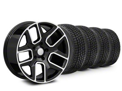 20x9 Performance Replicas Night Edition Style & 33in Milestar All-Terrain Patagonia AT/R Tire Package (09-18 RAM 1500)