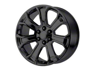 Performance Replicas PR166 Gloss Black 6-Lug Wheel; 22x9; 24mm Offset (19-24 Sierra 1500)