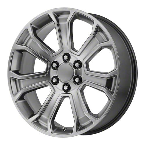 Sierra 1500 PR166 Hyper Silver 6-Lug Wheel; 22x9; 24mm Offset (19-25 ...