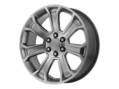 Performance Replicas PR166 Hyper Silver 6-Lug Wheel; 22x9; 24mm Offset (19-24 Sierra 1500)