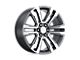 PR182 Gunmetal Machined 6-Lug Wheel; 26x10; 31mm Offset (19-25 Sierra 1500)