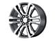 PR182 Gunmetal Machined 6-Lug Wheel; 22x9; 24mm Offset (19-25 Sierra 1500)