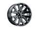 Performance Replicas PR190 Gloss Black 6-Lug Wheel; 24x10; 30mm Offset (19-24 Sierra 1500)