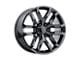 Performance Replicas PR196 Gloss Black 6-Lug Wheel; 20x9; 24mm Offset (19-24 Sierra 1500)