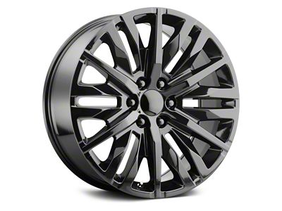 Performance Replicas PR198 Gloss Black 6-Lug Wheel; 22x9; 28mm Offset (19-24 Sierra 1500)