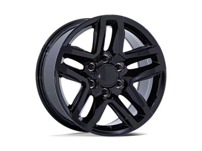 Performance Replicas PR220 Gloss Black 6-Lug Wheel; 18x8.5; 26mm Offset (19-24 Sierra 1500)