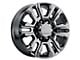 PR207 Black Chrome 8-Lug Wheel; 20x8.5; 47mm Offset (20-24 Sierra 3500 HD SRW)