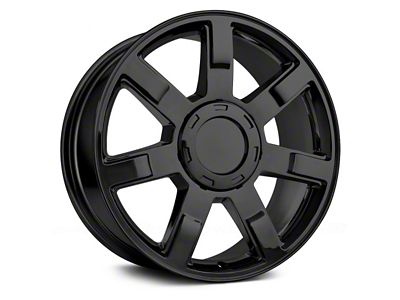 Performance Replicas PR122 Gloss Black 6-Lug Wheel; 22x9; 31mm Offset (19-24 Silverado 1500)