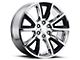 PR168 Chrome with Matte Black Accents 6-Lug Wheel; 22x9; 24mm Offset (19-25 Silverado 1500)