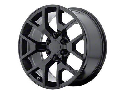 Performance Replicas PR169 Gloss Black 6-Lug Wheel; 22x9; 28mm Offset (19-24 Silverado 1500)