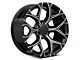 Performance Replicas PR176 Gloss Black Milled 6-Lug Wheel; 22x9; 24mm Offset (19-24 Silverado 1500)