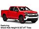 PR177 Gloss Black Red Milled 6-Lug Wheel; 24x10; 24mm Offset (19-25 Silverado 1500)