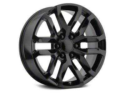 PR196 Satin Black 6-Lug Wheel; 22x9; 24mm Offset (21-24 Tahoe)