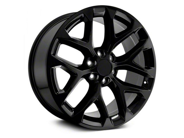 Performance Replicas PR177 Gloss Black 6-Lug Wheel; 20x9; 24mm Offset (21-24 Yukon)