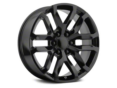 PR196 Satin Black 6-Lug Wheel; 22x9; 24mm Offset (21-24 Yukon)