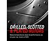 PowerStop Evolution Cross-Drilled and Slotted 6-Lug Rotors; Rear Pair (07-13 Silverado 1500 w/ Rear Disc Brakes; 14-18 Silverado 1500)