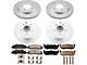 PowerStop Z17 Evolution Plus 5-Lug Brake Rotor and Pad Kit; Front and Rear (99-Early 00 4WD F-150)