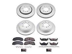 PowerStop Z17 Evolution Plus 6-Lug Brake Rotor and Pad Kit; Front and Rear (10-11 2WD/4WD F-150)