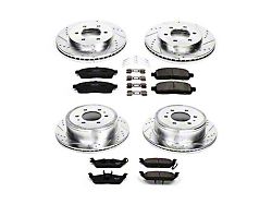 PowerStop Z23 Evolution Sport 6-Lug Brake Rotor and Pad Kit; Front and Rear (04-08 4WD F-150)