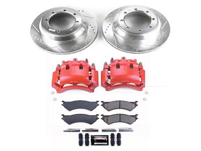 PowerStop Z23 Evolution Sport 8-Lug Brake Rotor, Pad and Caliper Kit; Rear (00-03 2WD F-150)