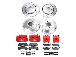 PowerStop Z23 Evolution Sport 6-Lug Brake Rotor, Pad and Caliper Kit; Front and Rear (10-11 2WD/4WD F-150)