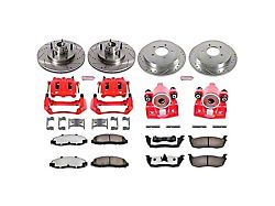 PowerStop Z36 Extreme Truck and Tow 5-Lug Brake Rotor, Pad and Caliper Kit; Front and Rear (99-Early 00 2WD F-150)