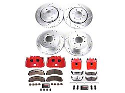 PowerStop Z36 Extreme Truck and Tow 6-Lug Brake Rotor, Pad and Caliper Kit; Front and Rear (10-11 2WD/4WD F-150)