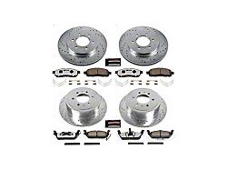 PowerStop Z36 Extreme Truck and Tow 6-Lug Brake Rotor and Pad Kit; Front and Rear (2009 F-150)