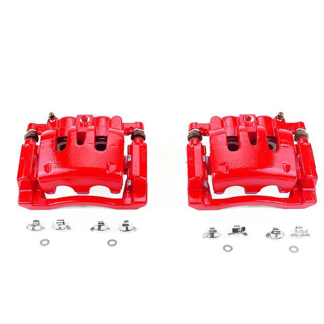 PowerStop F-250 Super Duty Performance Rear Brake Calipers; Red S5076 ...