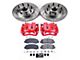 PowerStop Z23 Evolution Sport 8-Lug Brake Rotor, Pad and Caliper Kit; Front (2011 2WD F-250 Super Duty)