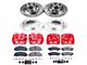 PowerStop Z23 Evolution Sport 8-Lug Brake Rotor, Pad and Caliper Kit; Front and Rear (2012 2WD F-250 Super Duty)