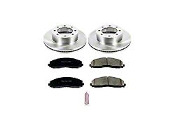 PowerStop OE Replacement 8-Lug Brake Rotor and Pad Kit; Front (13-22 4WD F-350 Super Duty)