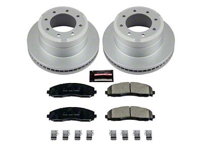 PowerStop Z17 Evolution Plus 8-Lug Brake Rotor and Pad Kit; Rear (13-22 F-350 Super Duty SRW)