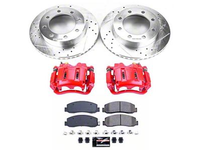 PowerStop Z23 Evolution Sport 8-Lug Brake Rotor, Pad and Caliper Kit; Front (2011 4WD F-350 Super Duty SRW)