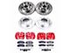 PowerStop Z23 Evolution Sport 8-Lug Brake Rotor, Pad and Caliper Kit; Front and Rear (2011 2WD F-350 Super Duty SRW)