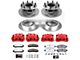 PowerStop Z36 Extreme Truck and Tow 8-Lug Brake Rotor, Pad and Caliper Kit; Front and Rear (2012 2WD F-350 Super Duty DRW)