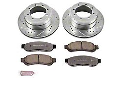 PowerStop Z36 Extreme Truck and Tow 8-Lug Brake Rotor and Pad Kit; Rear (11-12 F-350 Super Duty)