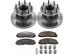 PowerStop Z36 Extreme Truck and Tow 8-Lug Brake Rotor and Pad Kit; Front (17-22 2WD F-350 Super Duty DRW)