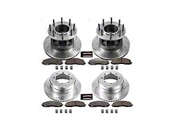 PowerStop Z36 Extreme Truck and Tow 8-Lug Brake Rotor and Pad Kit; Front and Rear (13-16 2WD F-350 Super Duty DRW)