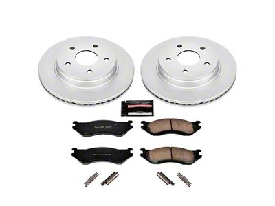 PowerStop Z17 Evolution Plus 5-Lug Brake Rotor and Pad Kit; Front (03-05 RAM 1500, Excluding SRT-10)