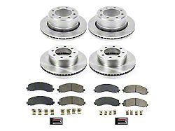 PowerStop OE Replacement 8-Lug Brake Rotor and Pad Kit; Front and Rear (19-24 RAM 2500)