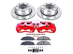 PowerStop Z23 Evolution Sport 8-Lug Brake Rotor, Pad and Caliper Kit; Rear (09-12 RAM 3500 DRW)