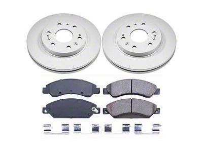 PowerStop Z17 Evolution Plus 6-Lug Brake Rotor and Pad Kit; Front (05-06 Sierra 1500 w/ Rear Drum Brakes)