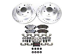 PowerStop Z36 Extreme Truck and Tow 6-Lug Brake Rotor and Pad Kit; Rear (99-06 Sierra 1500 w/o Rear Drum Brakes)