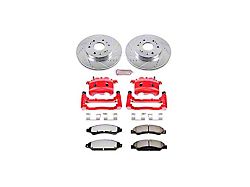 PowerStop Z36 Extreme Truck and Tow 6-Lug Brake Rotor, Pad and Caliper Kit; Front (05-06 Sierra 1500 w/ Rear Drum Brakes)