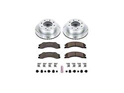 PowerStop Z36 Extreme Truck and Tow 8-Lug Brake Rotor and Pad Kit; Rear (11-14 Sierra 2500 HD)